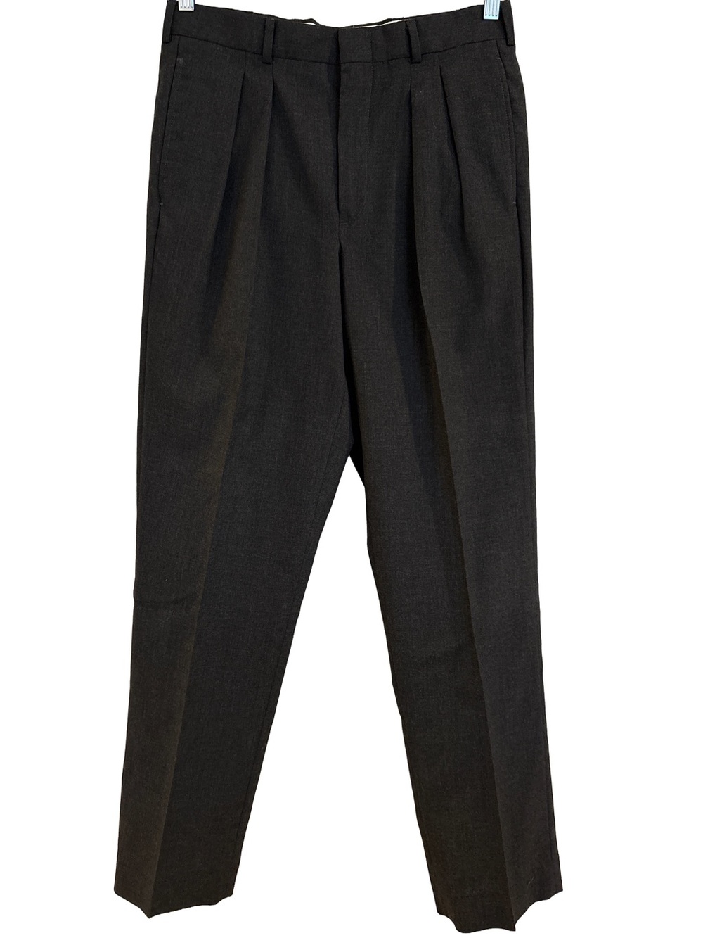 Men’s L.L. Bean Classic Worsted Wool Pleated Dress Pants, Size W32